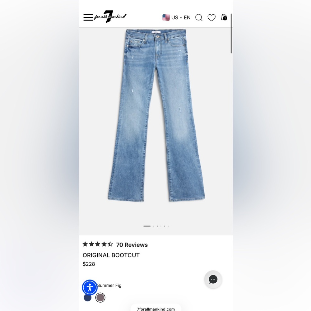 7 for all mankind brand new jeans